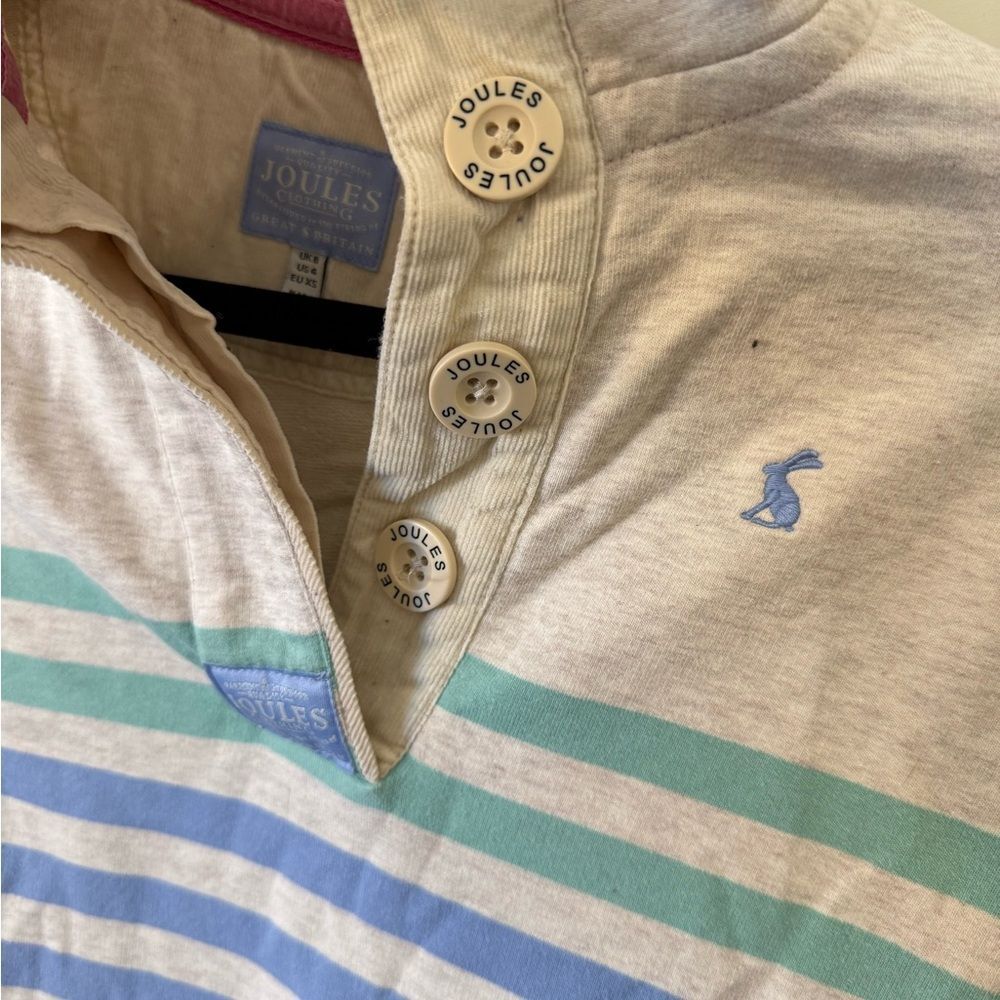 Joules Striped Cotton Pullover - Picture 3 of 4